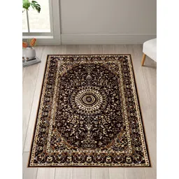 Story@home Brown Printed Anti-Skid Rectangular Carpet-picture-22