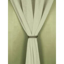 Story@home Green Black Out & Sheer Long Door Curtain image 2