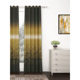 Story@home Grey & Brown Black Out Door Curtain-picture-14