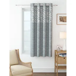 Story@home Grey & White Geometric Room Darkening Window Curtain-picture-15