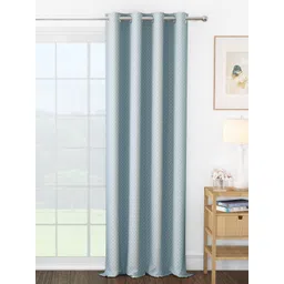 Story@home Grey & White Room Darkening Door Curtain-picture-29
