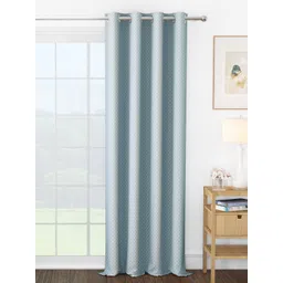 Story@home Grey & White Room Darkening Long Door Curtain-picture-28
