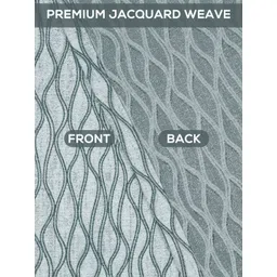 Story@home Grey & White Room Darkening Window Curtain image 3