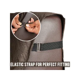 Story@Home Microfiber Solid 2 Seater Sofa Cover - Brown image 3