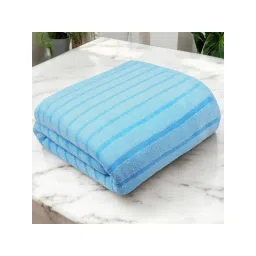Story@Home Microfiber Towels 400 GSM Blue Stripes Bath Towel (XL)-picture-31