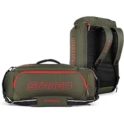 strabo Polyester Camper 2-In-1 Convertible Duffle Bag Plus Backpack, 55 Liter Capacity - Olive, 40 CM-picture-47