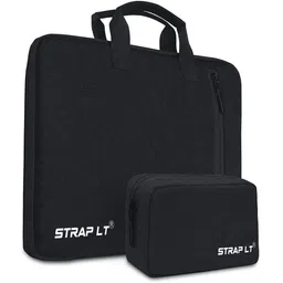 straplt 15.6-16 Inch 180 Degree Opening Handle Laptop Bag With Pouch Waterproof Laptop Sleeve/Cover-picture-31