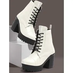 strasse paris Amazing Design Women's Ankle Length Block Heel Stylish Fashionable Boots Boots For Women-picture-19