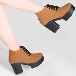 strasse paris Amazing Design Women's Ankle Length Block Heel Stylish Fashionable Boots Boots For Women-picture-15