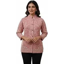 straus VAX VAX Women Premium Hair Yarn Winter Cardigan | Elegant Mandarin Collar Style Jacket | Full Sleeves & Artistic Self-Design Warm Winter Wear-picture-10