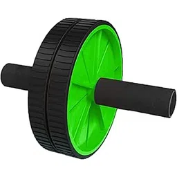 Strauss Double Wheel Ab & Exercise Roller | Anti-Skid Wheel Base, Non-Slip PVC Handles with Foam | Ideal for Home, Gym Workout for Abs, Tummy, (Green)-picture-17