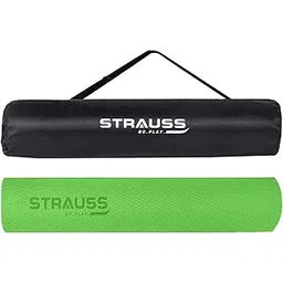 STRAUSS EVA Yoga Mat with Carry Bag | Non-Slip Exercise Mat for Home & Gym | Eco-Friendly, Lightweight & Durable Workout Mat | Ideal for Yoga, Pilates, Fitness | Ideal for Men & Women,6mm,(Green)-picture-36