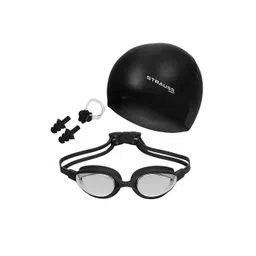 STRAUSS Anti Fog Swimming Goggles Set With Cap-picture-17