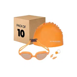 STRAUSS Pack Of 10 Orange-Colroed Anti-Fog Swimming Kit-picture-29