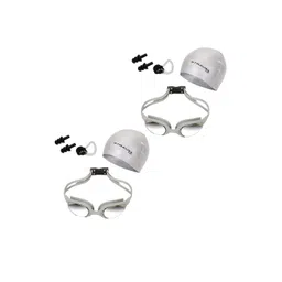 STRAUSS Pack Of 2 Swimming Goggles Set with UV & Cap-picture-33