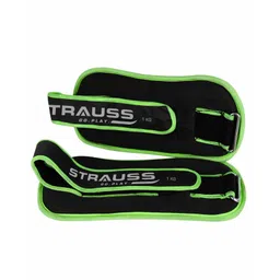 Strauss Round Shape Ankle And Wrist Weight 1 Kg Pack Of 2 - Green-picture-12