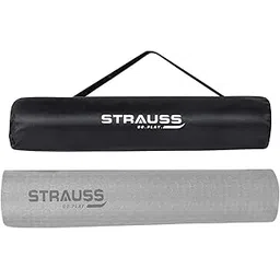 STRAUSS TPE Dual Layer Yoga Mat| Exercise Mat for Yoga,Pilates & Gym| Lightweight & Eco-Friendly Material | Yoga Mat for Women and Men |Ideal for Home Gym Workout |Includes Carry Bag | 4MM,(Grey)-picture-16