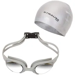 strauss UV & Anti Fog Protection Swimming Goggles & Cap for Men, Kids & Women-picture-19
