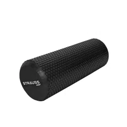 Strauss Yoga Foam Roller, 45 cm (Black)-picture-22