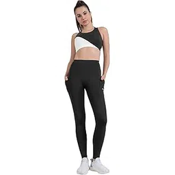 strch Nylon High Waist Leggings for Women- Secure fit for Gym, Yoga, Running, Super Stretch, Sweat-Wicking, Lightweight, Breathable, Wrinkle Free Waist Band.-picture-30