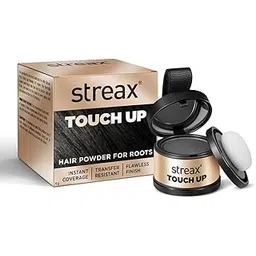 Streax Hair Root Touch Up Powder, Black – 4gm | Covers Grey Hair & Bald Patches | Instant Coverage, Transfer-Resistant, Mess-Free & Travel-Friendly Root Concealer for Natural Black Hair-picture-32