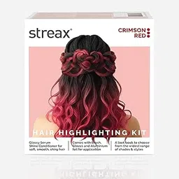 Streax HC Highlighting Kit Red Hair Colour, Crimson Red 180g-picture-16
