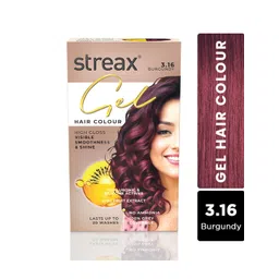 Streax 100% Grey Coverage Long Lasting Gel Hair Colour 150ml - Burgundy 3.16-picture-17