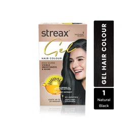 Streax 100% Grey Coverage Long Lasting Gel Hair Colour 150ml - Natural Black 1-picture-10
