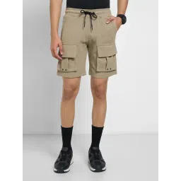 Street 808 By Pantaloons Beige Regular Fit Cargo Shorts-picture-16