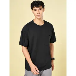 Street 808 By Pantaloons Black Loose Fit T-Shirt-picture-30