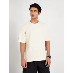 Street 808 By Pantaloons Egret Cotton Loose Fit Printed T-Shirt-picture-31