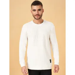Street 808 by Pantaloons Off White Regular Fit Self Pattern Sweatshirt-picture-22