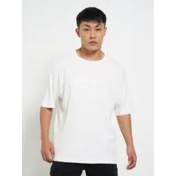 Street 808 By Pantaloons White Boxy Fit Logo Printed T-Shirt-picture-44