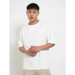 Street 808 By Pantaloons White Cotton Boxy Fit T-Shirt-picture-48