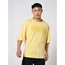 Street 808 By Pantaloons Yellow Cotton Boxy Fit T-Shirt-picture-37