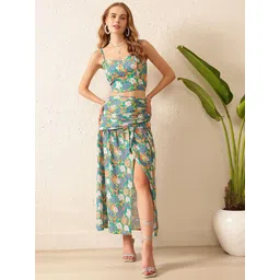 STREET 9 Printed Sleeveless Top & Skirt Co-Ords-picture-26