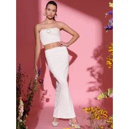 STREET 9 Ribbed Shoulder Strap Top With Skirt Co-Ords-picture-33