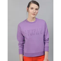 STREET 9 Women Lavender Embellished Sweatshirt-picture-29