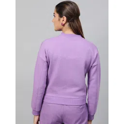 STREET 9 Women Lavender Printed Lightweight Bomber image 5