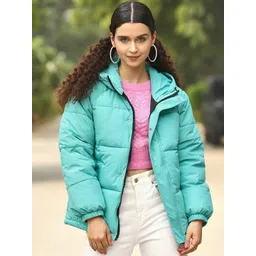 STREET 9 Women Teal Solid Jacket-picture-17