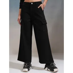 Street By Tokyo Talkies Women Cotton Wide Leg High-Rise Stretchable Jeans-picture-28