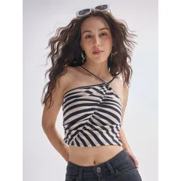 Street By Tokyo Talkies Women Striped Crop Top-picture-17