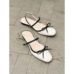 Street Style Store Women Flatform Heel Sandals with Bows Flats-picture-31