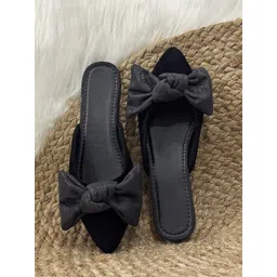 Street Style Store Women Open Toe Flats with Bows-picture-19