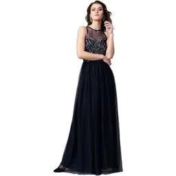 street9 Women Gown Dark Blue Maxi/Full Length Dress-picture-18