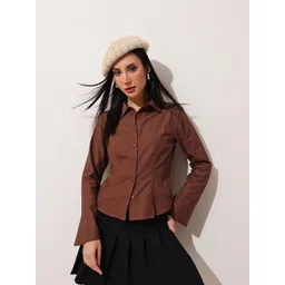 street9 Women Regular Fit Solid Casual Shirt-picture-24