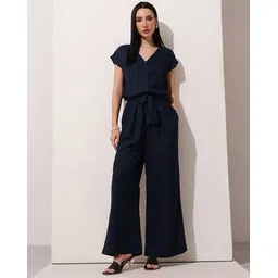 street9 Women V-Neck Jumpsuit with Waist Tie-Up-picture-46