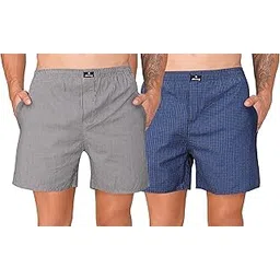 string Mens Boxer Short/Boxer Cotton Side Pocket Checks 0205-picture-36