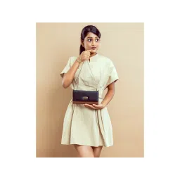 Strokes by Namrata Mehta Black & Tan Caramel Clutch Wallet Cum Sling-picture-15