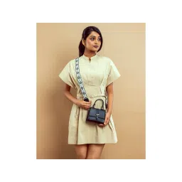 Strokes by Namrata Mehta Charcoal Chic Mini Satchel bag-picture-28